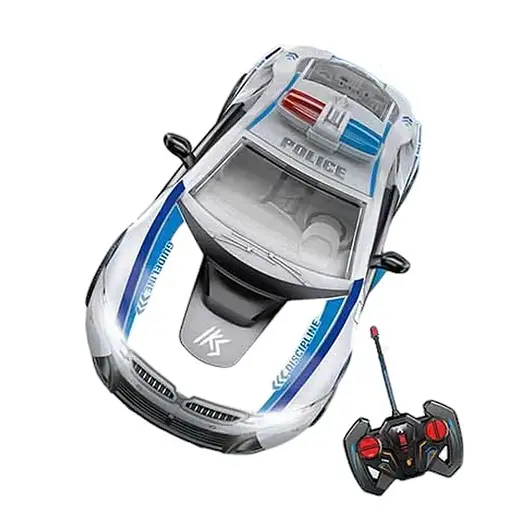 Машина поліцейська на радіокеруванні, акумулятор із зарядною станцією, пара, 38x15x14.5 см