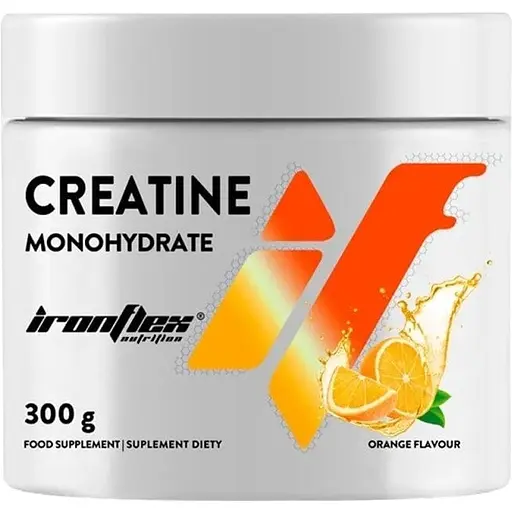 Креатин IronFlex Creatine Monohydrate 300 г Апельсин - фото 1