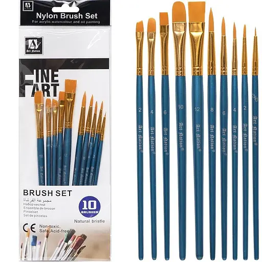 Набор кисточек для рисования COLOR-IT BR5810, 10 шт - фото 1