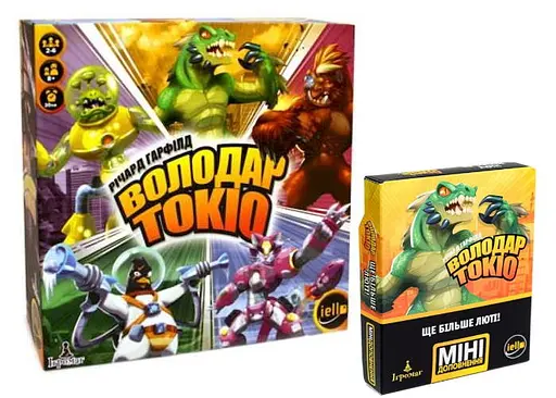 Настольная игра Ігромаг Повелитель Токио с дополнением Еще больше ярости (укр.)