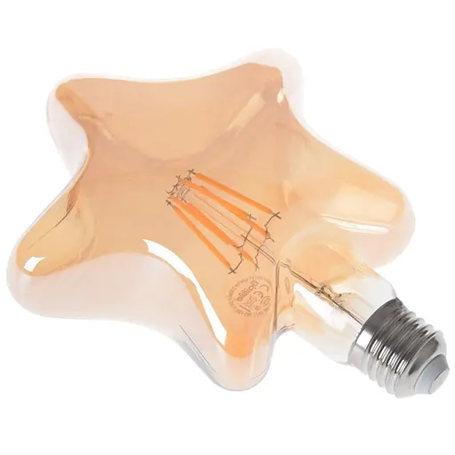 Лампа Brille світлодіодна LED 6W E27 COG WW L143 Amber 220 В - фото 4