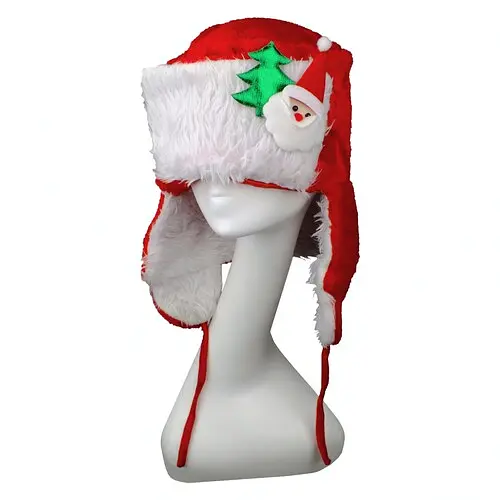 Шапка-вушанка новорічна - фото 1