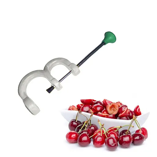 Прибор для удаления косточек выдавливатель косточки (нержавеющая сталь, пластик), Kitchen Master Белый 85618 - фото 2