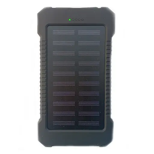 УМБ Power Bank Solar 10000mAh повербанк з сонячною панеллю і ліхтариком Black (11228)