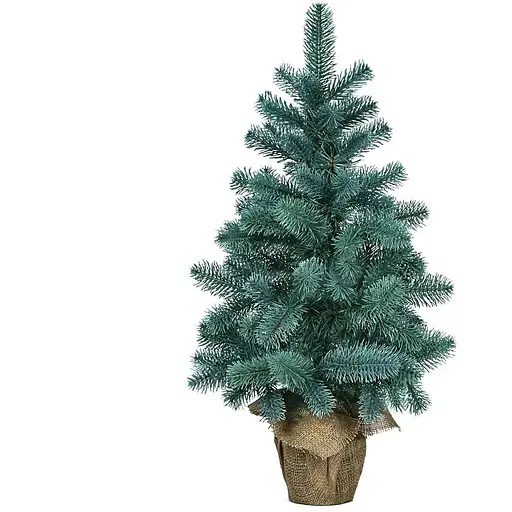 Ялинка Hvoya Premium лита в мішковині 70 см блакитна - фото 2