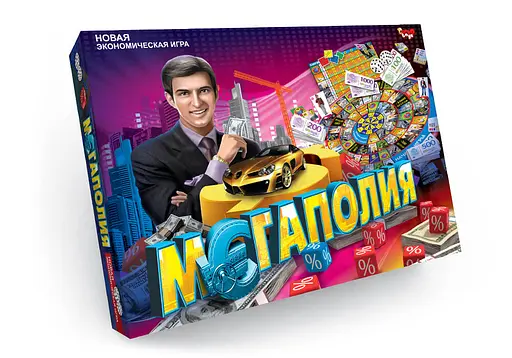 Гра велика настільна Мегаполія, російською, Danko Toys
