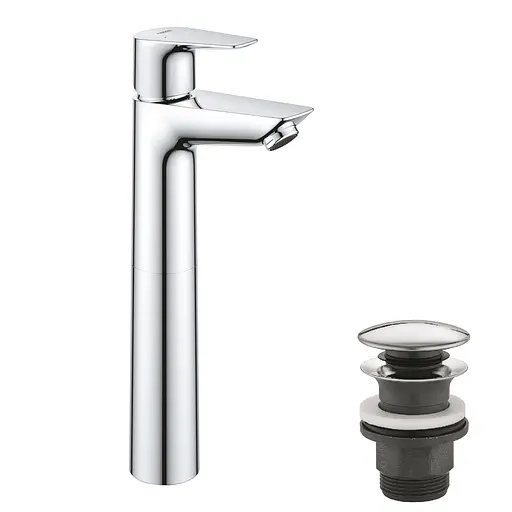 Змішувач для раковини Grohe QuickFix StartEdge XL-Size 23777001 з донним клапаном, Хром - фото 1