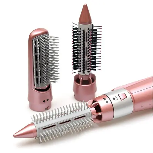 Фен-щітка мультистайлер Gemei GM-4831 7 в 1 для завивки локонів об'єму та укладки волосся з насадками - фото 2