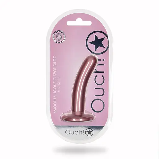 Фаллоимитатор Ouch! Smooth G-Spot Dildo 5apos;apos; 12.4 см (розовый) - фото 17
