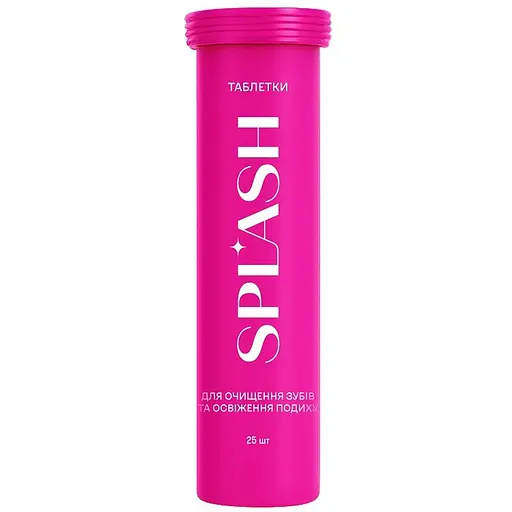 Таблетки для очищення зубів та освіження подиху Splash 25 шт. - фото 2
