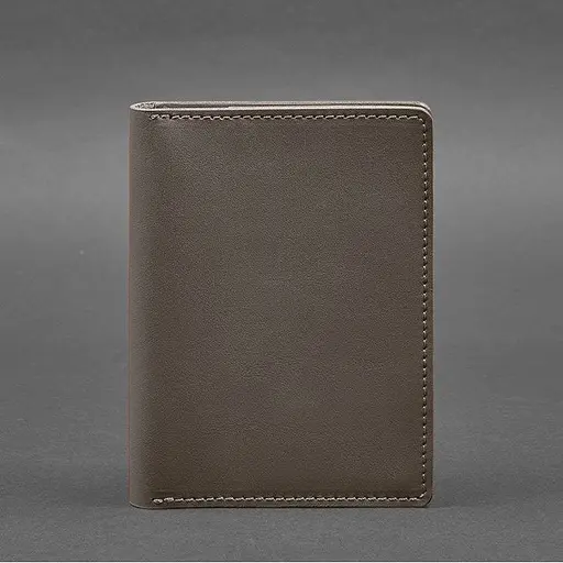 Кожаная обложка-органайзер для документов 6.1 темно-бежевый краст - фото 8