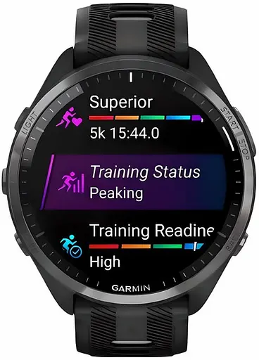 Смарт-часы Garmin Forerunner 965 Carbon Gray Titanium Bezel w. Blk Case and Blk/Powder Gray S. Band (010-02809-00) - фото 5