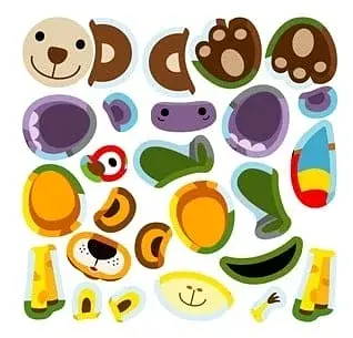 Наліпки-конструктори. Тварини джунглів - фото 6