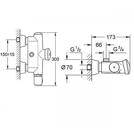 Змішувач для душу Grohe EuroDisc 36244000 Хром - фото 2