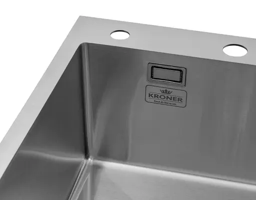 Кухонная мойка Kroner KRP Gebürstet - 7848LHM (3,0/1,0 мм) (CV030021) - фото 5