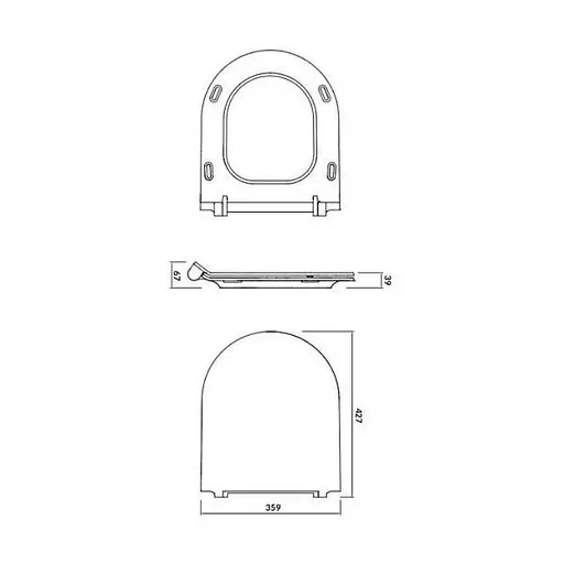 Унітаз підвісний CET B216 Cersanit Crea CleanOn з дюропластовим Slim сидінням SoftClose+QuickRelease 30412 - фото 6