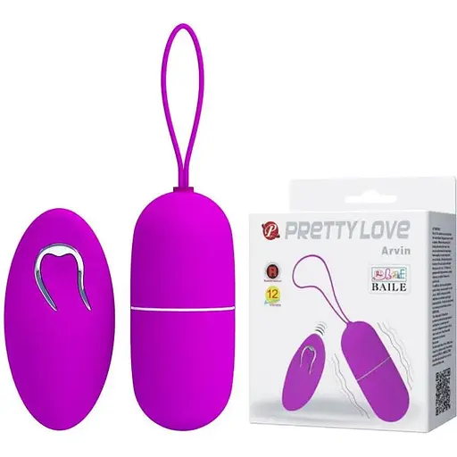 Віброяйце Pretty Love Arvin Vibrating Egg 7.9 см фіолетовий
