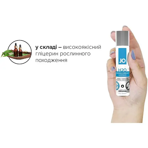 Змазка на водній основі System JO H2O Original (30 мл) - фото 4