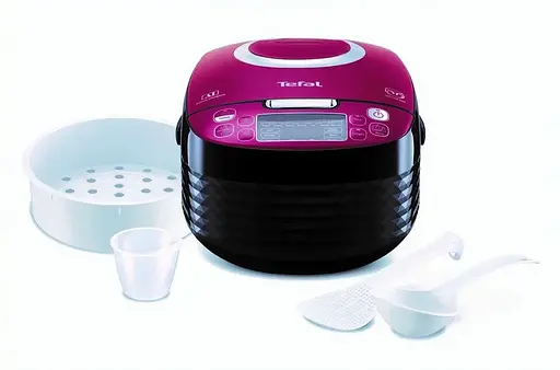 Мультиварка Tefal Spherical чорно-бордовий 750 Вт (RK740532) - фото 3
