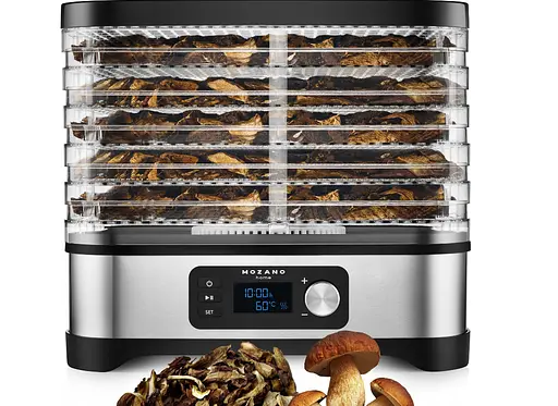 Сушилка для овощей фруктов ягод и снеков дегидратор Mozano PRO Food Dryer 450W - фото 4