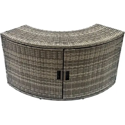 Джакузи-SPA надувная Thunder LATTE 6-местная серая мебель из ротанга 8 шт. (LATTE-FULL-GRAY) - фото 4