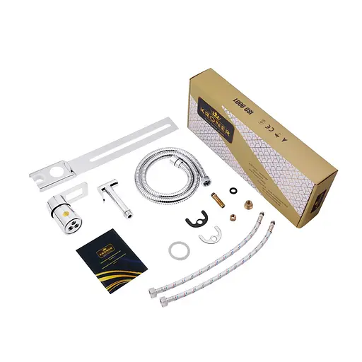 Змішувач-приставка для біде Kroner KRM Zenda - C025 CV022957, Хром - фото 6