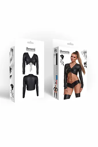 Топ з довгими рукавами Demoniq ADRIANA001 XXL (чорний) - фото 13