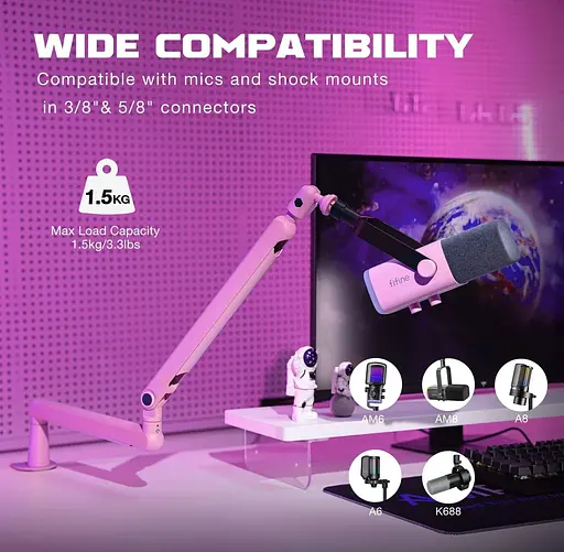 Стойка-пантограф Fifine Pink BM88P - фото 5