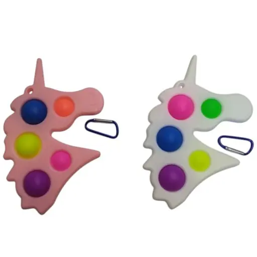 Іграшка Симпл Дімпл Єдиноріг антистрес 12x19 см 5 пупирок - фото 1