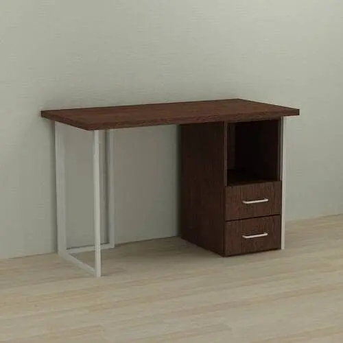 Компьютерный стол Ferrum-decor Отто 75x100x70 белый ДСП Венге 32мм (FRD-105998)