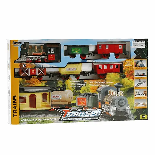 Детская железная дорога Continental Express со звуком и светом на 18 деталей (1209) - фото 6