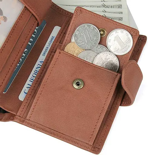 Мужской кожаный кошелек Vintage 10х13 см acs0014989 - фото 10