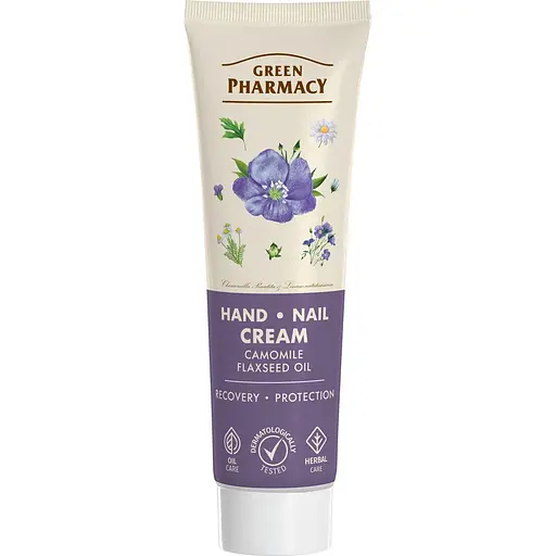 Крем для рук Зелена Аптека Ромашка та олія льону, 100 мл