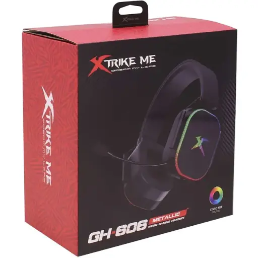 Игровая гарнитура Xtrike Me GH-606 XBOX/PS/PC USB+35 мм статическое RGB кабель 2 м черная - фото 4