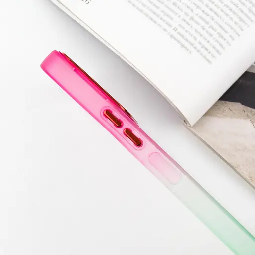 Чехол Epik TPU+PC Fresh sip series для Xiaomi Redmi 12 Салатовый / Розовый - фото 4