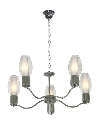 Люстра подвесная Brille техно E14 40W CH (BR-541S/5)