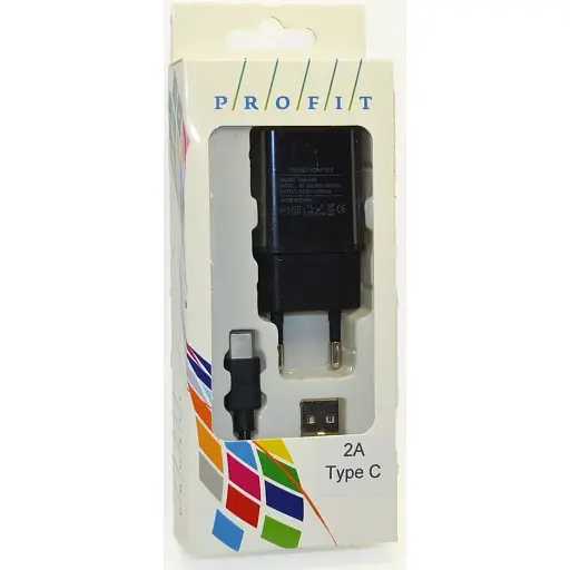 Зарядний пристрій Profit 2USB 2A Type-C - фото 1