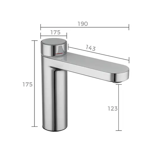 Смеситель для умывальника нажимной плоский гусак латунный корпус хром Gappo 1/4 G1095-1 Хром - фото 6