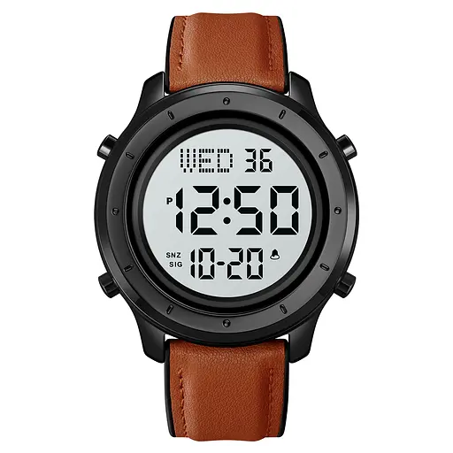 Skmei 1864LBNWT Brown-White Leather