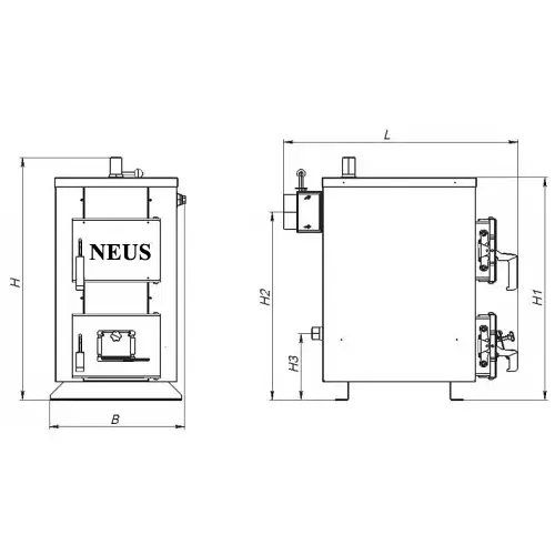 Твердопаливний котел Neus с плитой Heat-Mix 20 кВт - фото 10