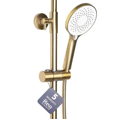 Душова система Rea Avalon brushed gold з виливом REA-P2400, Золотий - фото 4