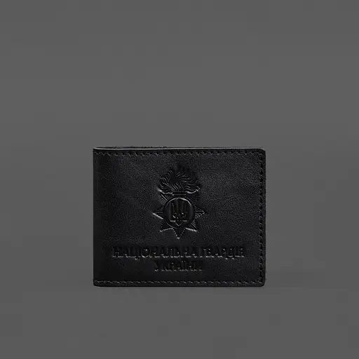 Кожаная обложка для служебного удостоверения Национальной гвардии Черная - фото 5