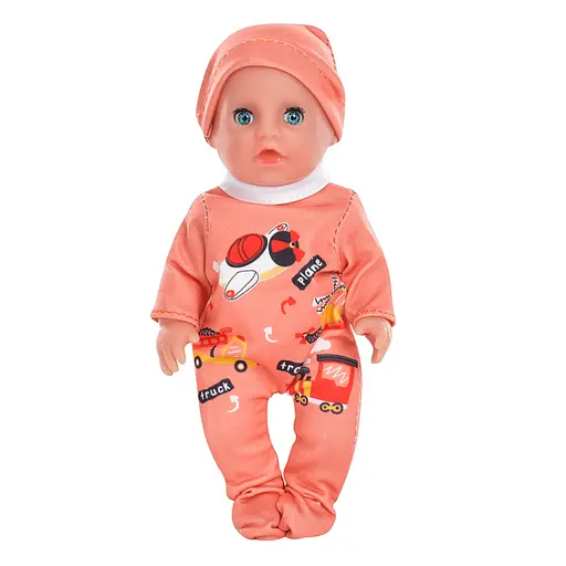 Пупс YL1914K-G-H-I-J LimoToy 17см, горщик, пляшечка, соска, кульці (6903317423248) Помаранчевий - фото 1