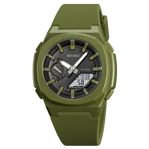 Наручний годинник чоловічий 2091AGWT Army Green White Skmei acs0030302 - фото 1