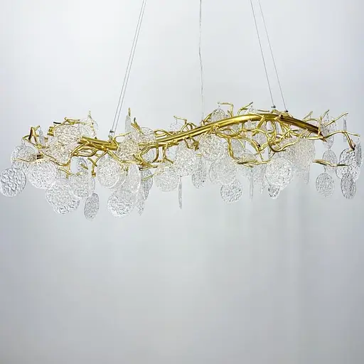 Удлиненная люстра в форме веточки с лепестками Line.F Y 07/L1200 GD - фото 5