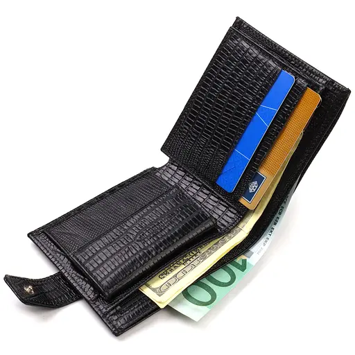 Мужской кожаный кошелек Canpellini 11.5х10х1 см acs0025685 - фото 3