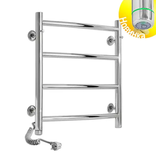 Электрический полотенцесушитель Laris Классик П4 450x500 Э сенсор S3 левый 73207719, Хром, Левое, Электронный - фото 2