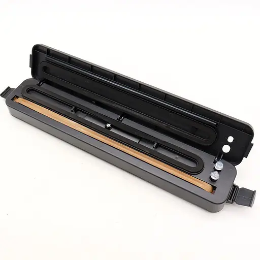 Побутовий вакуумний пакувальник Vacuum Sealer з набором пакетів 90 Вт Чорний - фото 4