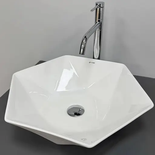 Умивальник VBI Rocazzo white накладний VBI-012624, Білий - фото 1