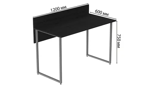 Компьютерный стол Скай 75x120x60 серый ДСП Сосна Кембра 32мм FRD-101550 - фото 2